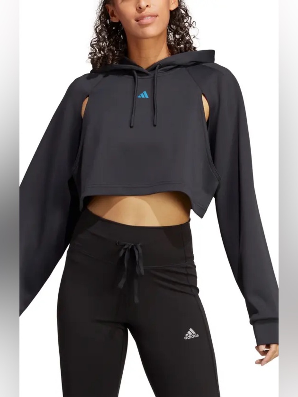 Adidas HIIT AEROREADY Crop Training Hoodie